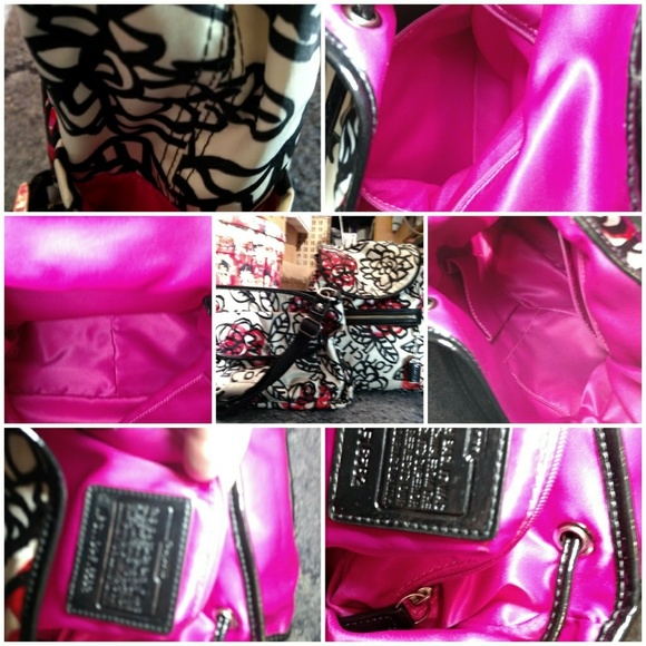 2 piece set of *RARE* Coach Floral Graffiti bags - Picture 2 of 3